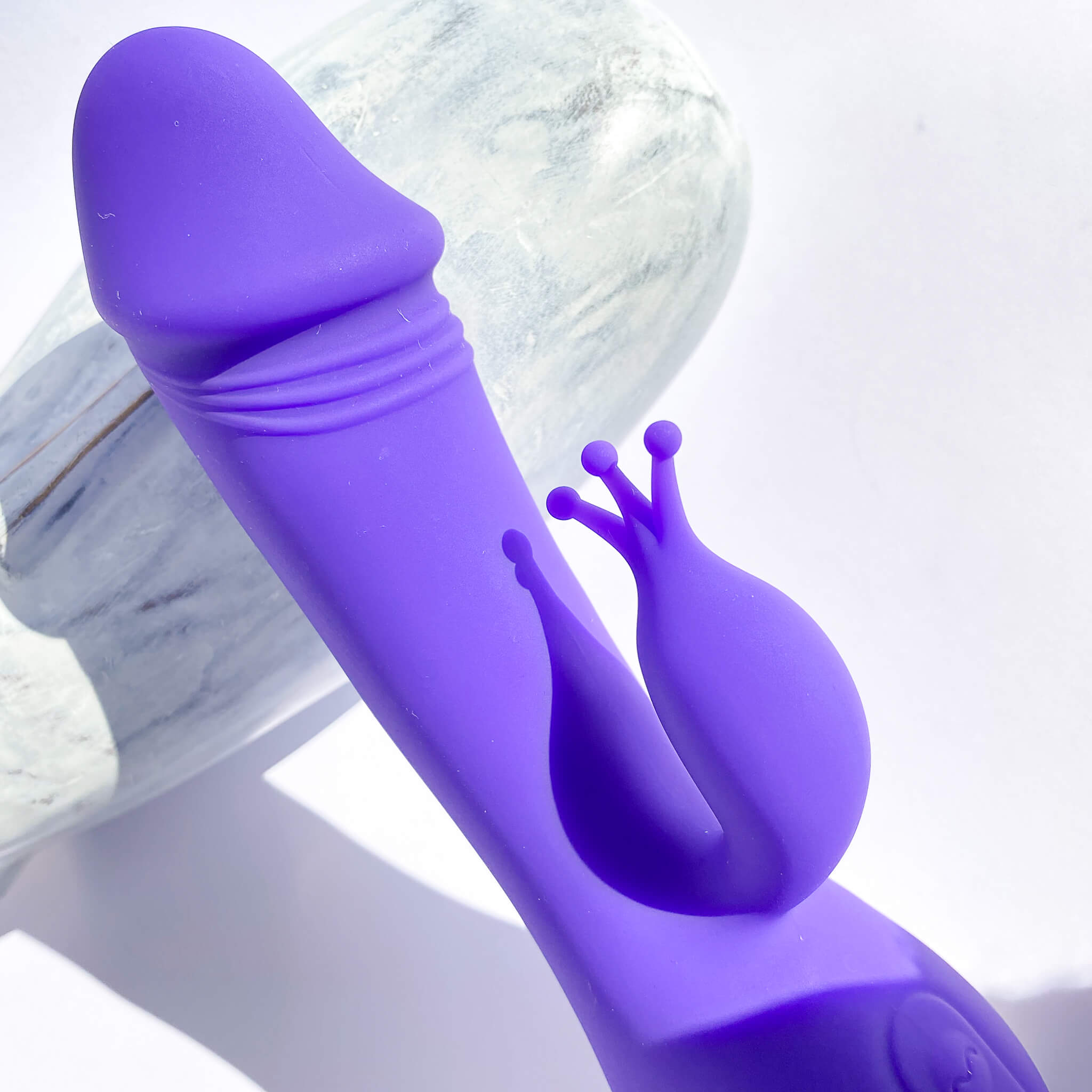 rotating rabbit vibrator head