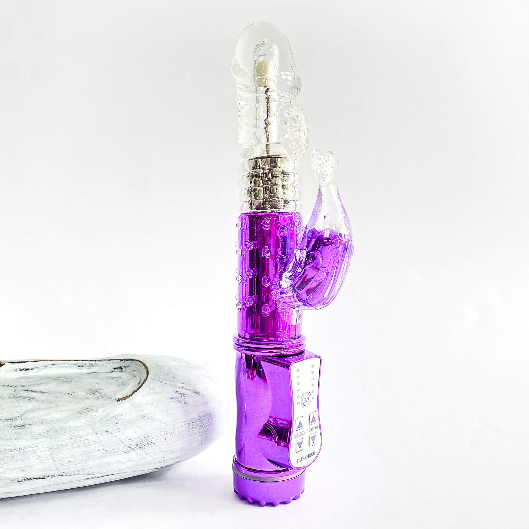 thrusting vibrator usb rechargeable purple