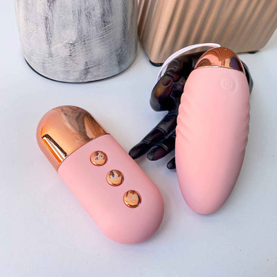 Wireless Remote Control Egg Vibrator with Heating Function